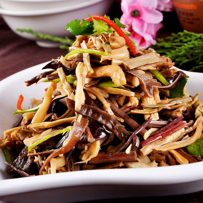 粮安天下什锦野菜脆嫩下饭菜香辣菜什锦菜农家蔬菜野菜蕨菜美食