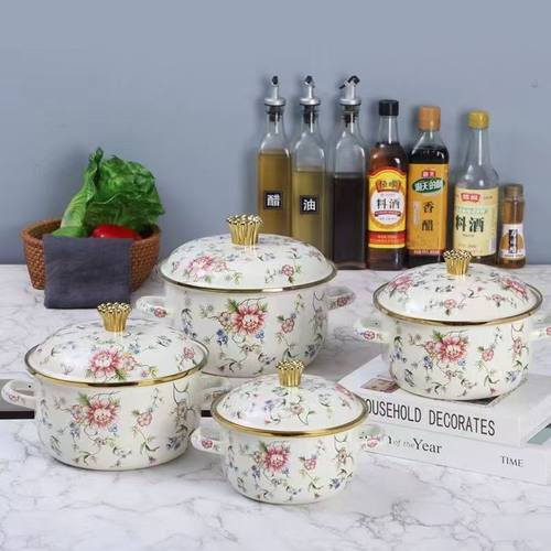 泊仕朗搪瓷汤锅炖锅家用中式新款