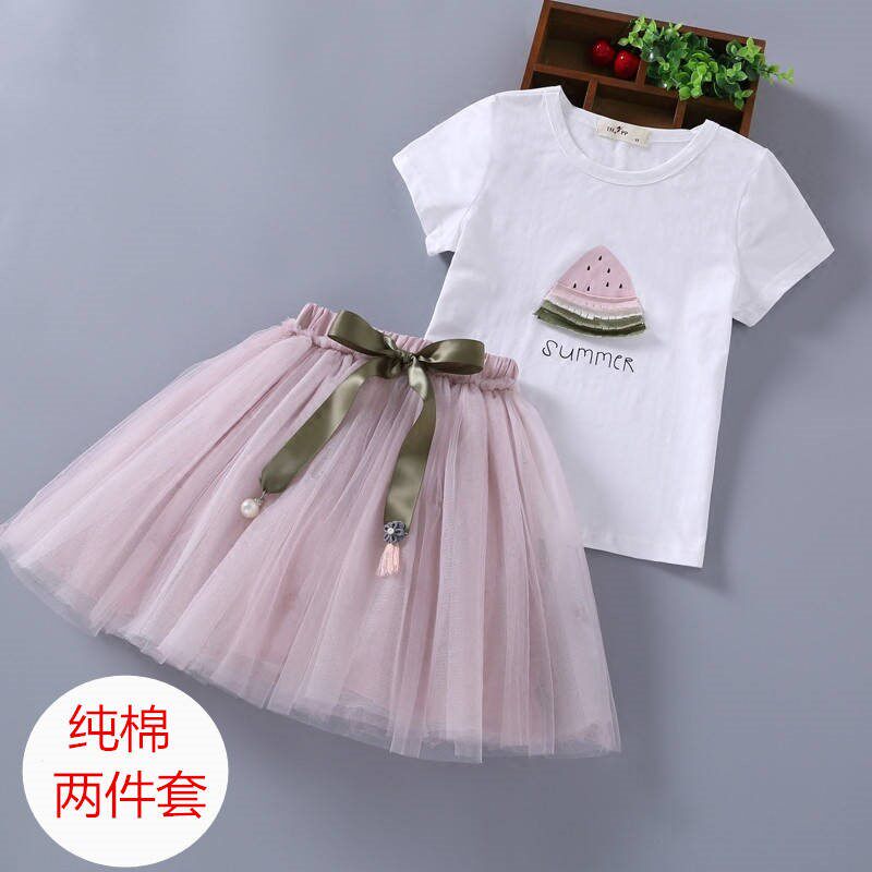 童装女童套装裙夏季中大儿童套裙公主短袖两件套女童裙子套装夏装在类目 女装/女士精品, 半身裙中 - 来自Buy2taobao.com提供专业的淘宝代购服务