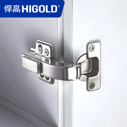 悍高铰链HIGOLD衣柜90°度平开门铰链橱柜木门一字转角柜阻尼合页
