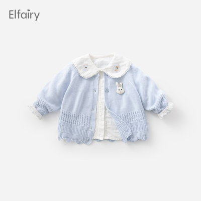 Elfairy女童秋装毛衣针织衫