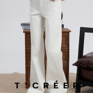 百搭水洗牛仔裤 秋冬都市极简时尚 女 游戈人生 T`CREER｜