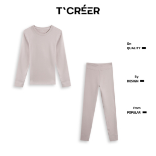 T`CREER｜【内在美】冬季舒适保暖圆领打底秋衣套装女