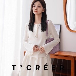百搭打底衫 春日温柔舒适主义时尚 女 花溪碧 T`CREER｜