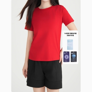T`CREER|【未闻花名】2025春夏短袖T恤女纯棉圆领打底衫