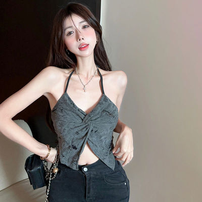 泰式挂脖小吊带背心女夏外穿泰兰德甜辣妹jazz海边肚兜式抹胸上衣