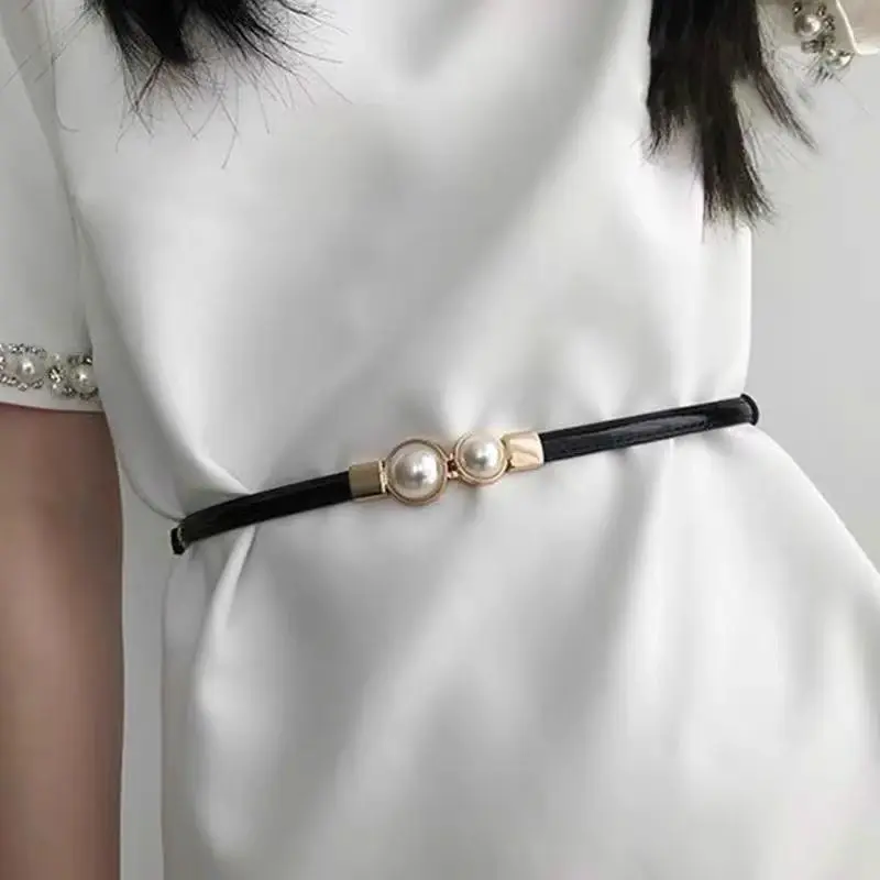 氣質百搭細腰帶女裝飾配連衣裙