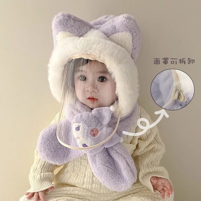 儿童帽子秋冬季男女童户外骑行