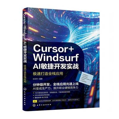 Cursor+Windsurf AI敏捷开发实战:极速打造全栈应用书孙志华 程序员软件全栈工程师技术爱好者图书书籍