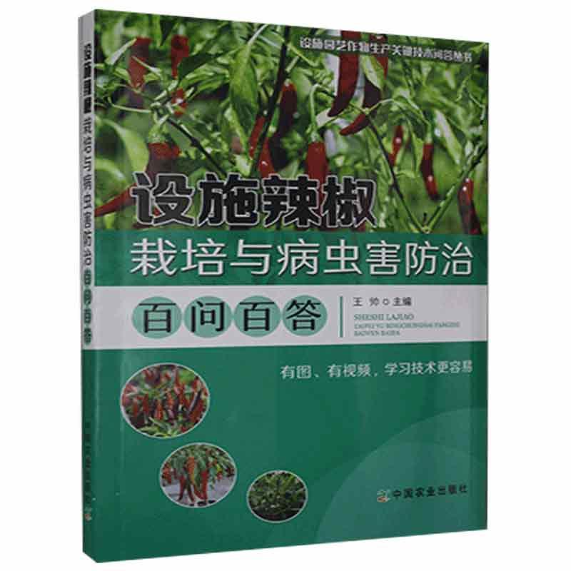 设施辣椒栽培与病虫害百问百答/设施园艺作物生产关键技术问答丛书书王帅辣椒蔬菜园艺设施农业问题解答辣普通大众农业、林业书籍