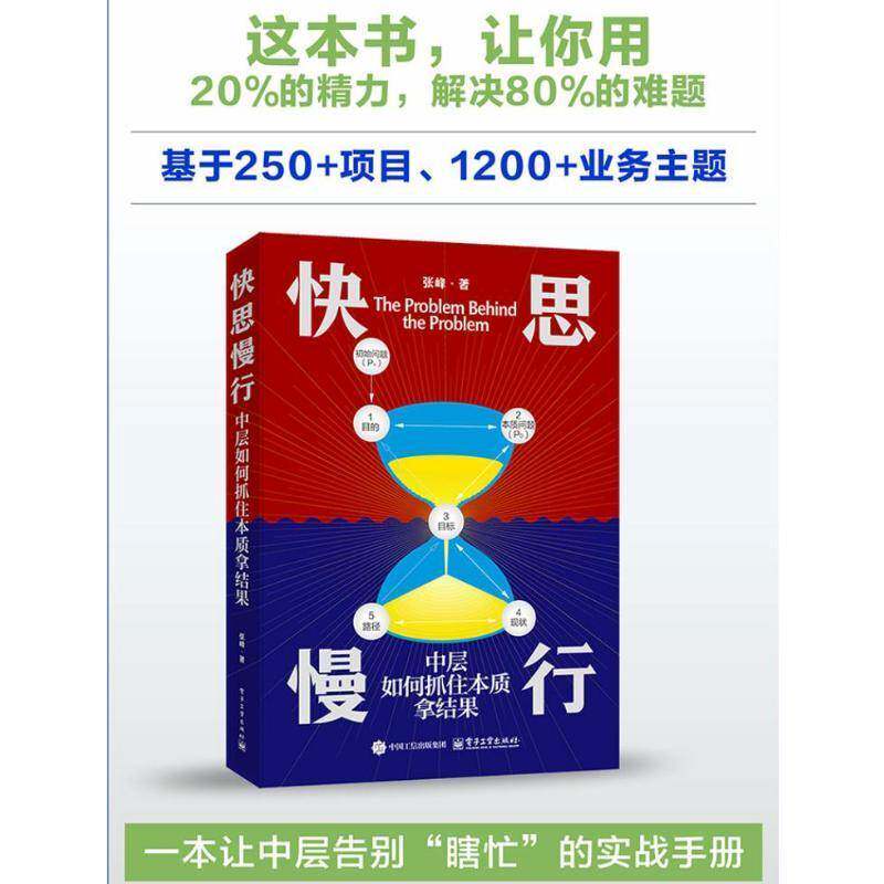 快思慢行:中层如何抓住本质拿结果书张峰  管理书籍