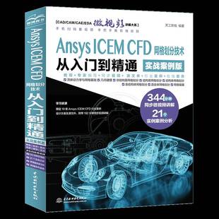 ICEM 书天工在线 CFD 实战案例版 自然科学书籍 网格划分技术从入门到精通 Ansys
