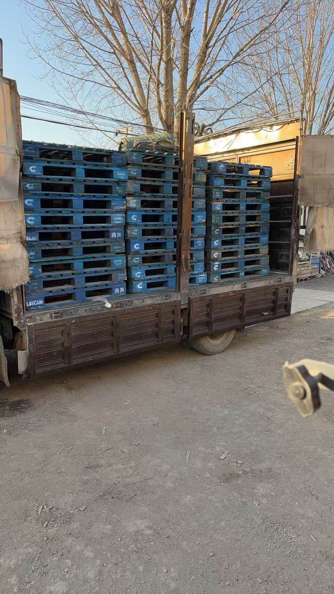 二手蓝色叉车托盘路凯蓝色托盘120x100反仓,包装,木托盘,淘宝优惠券,粉丝福利购,淘宝优惠卷