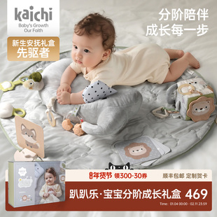 凯驰趴趴乐新生儿礼盒01婴儿见面礼安抚摇铃趴玩抬头爬行训练套装
