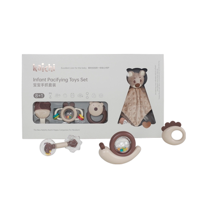 kaichi婴儿满月安抚摇铃高端礼盒