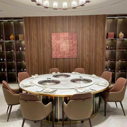 地锅鸡专用灶台桌商用铁锅炖烧电旋转桌土灶台柴火鸡无烟净化厂家