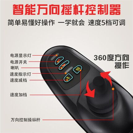 好哥电动轮椅折叠式代步车老人残疾人老年智能全自动多功能手推