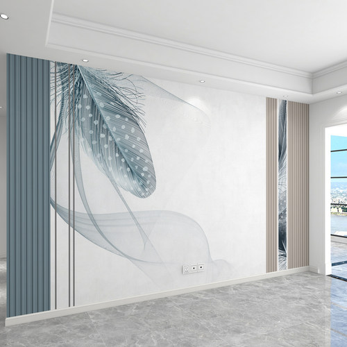 简约轻奢背景墙壁布【可上门贴】