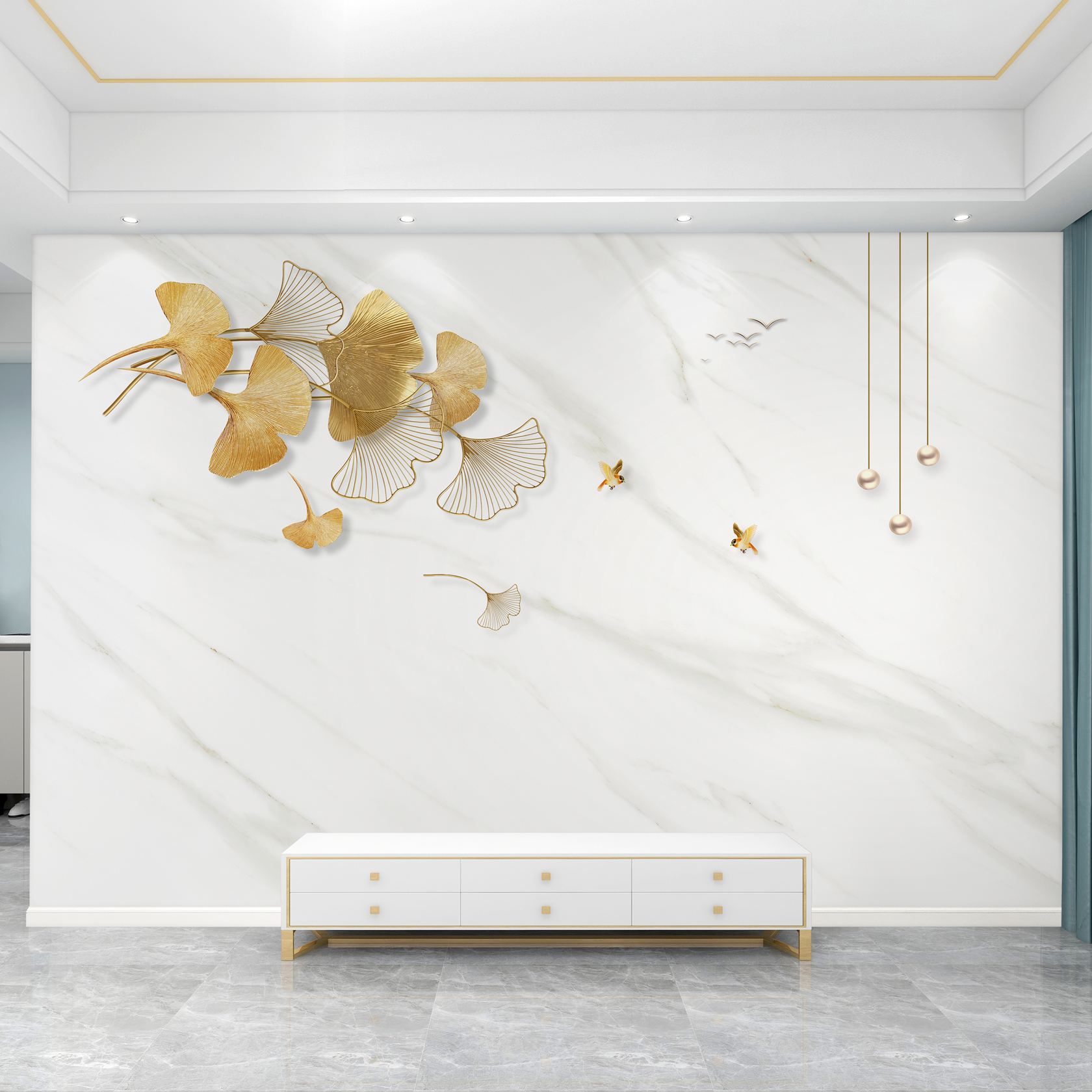 电视背景墙壁布【可上门安装】