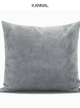 『untitled』新品晨雾灰色靠包北欧抱枕现代样板间售楼处方腰枕