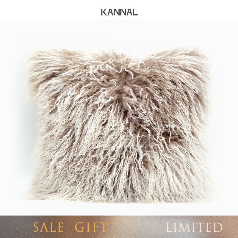 巴黎周末高级滩羊毛抱枕沙发靠垫