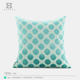 新品 中古高级MCM蓝绿色几何纹割绒抱枕别墅样板间靠垫 1950s