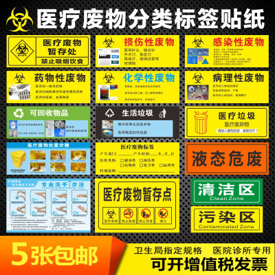 医疗废物垃圾分类暂存处标识