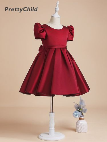 prettychild缎面高端定制演出服