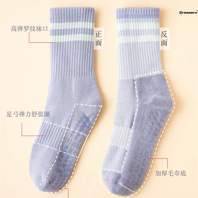 。瑜伽垫防滑袜胶底游乐场蹦床成人专业健身女室内运动配瑜伽裤的