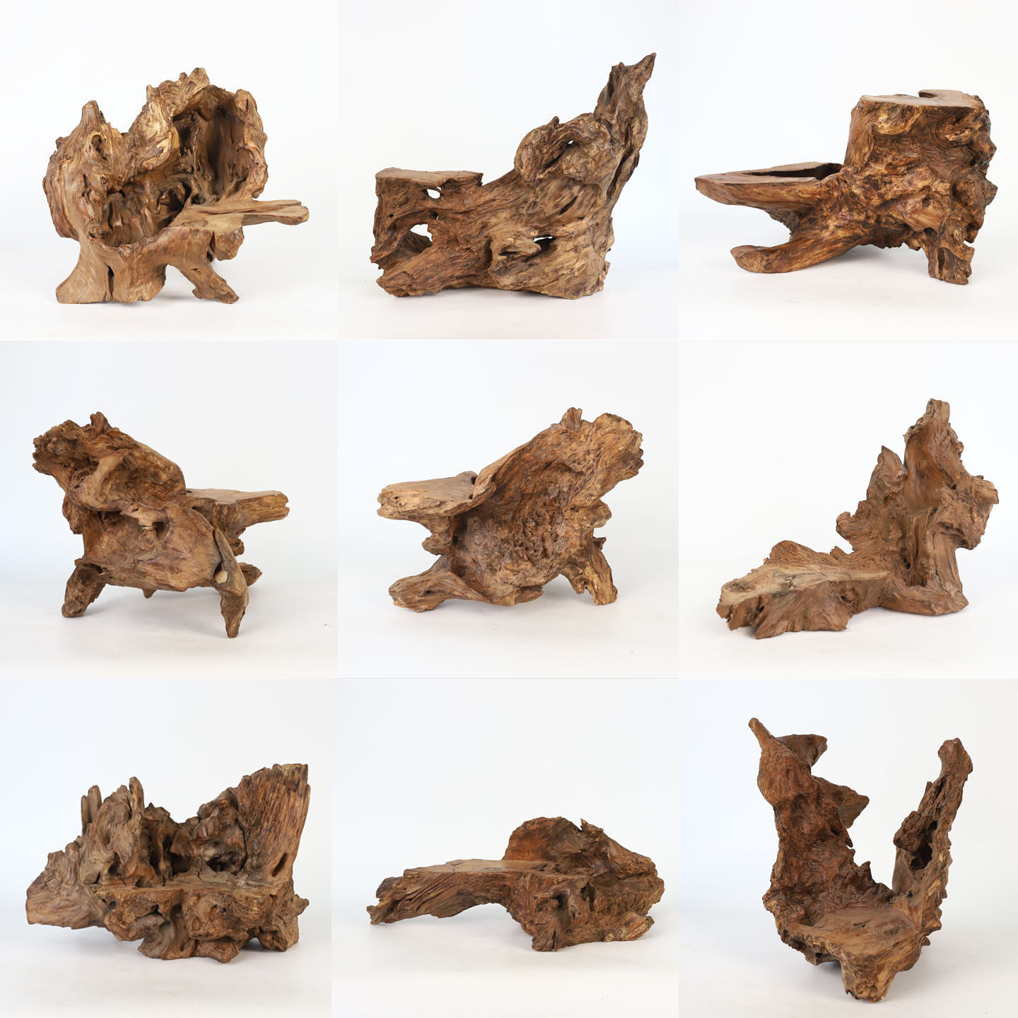 原木根雕底座茶室托架摆件图片
