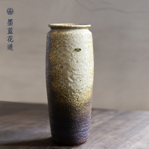 进口信乐烧窑变釉禅意日式插花