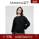 IAmMIX27圆领套头卫衣女秋冬加厚宽松运动休闲纯色百搭长袖 上衣女