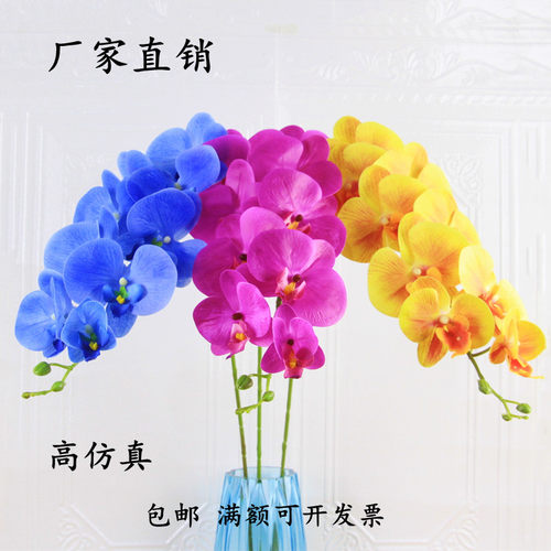 pu高仿真蝴蝶兰花手感装饰花艺