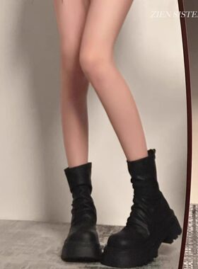 秋季瘦瘦靴马丁靴女款美拉德靴