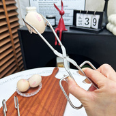 出韩国 不锈钢烘焙烧烤面包夹食物夹BBQ烧烤工具 水煮蛋夹