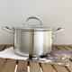 304不锈钢汤锅家用高汤煮锅炖锅三层钢一体成型电磁炉燃气灶专用