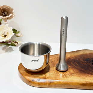 10不锈钢加厚实心捣蒜器蒜臼捣碎罐家用药蛊蒜泥器