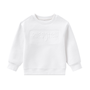 全棉时代男童卫衣新款春装空气层儿童内搭套头衫女童运动卫衣