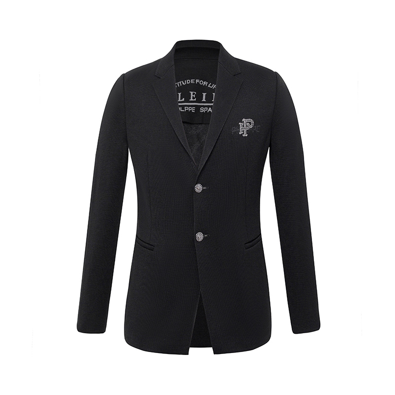 PLEIK PHOLPPE/普莱克翡丽春秋修身显瘦翻领潮流男士针织便西外套