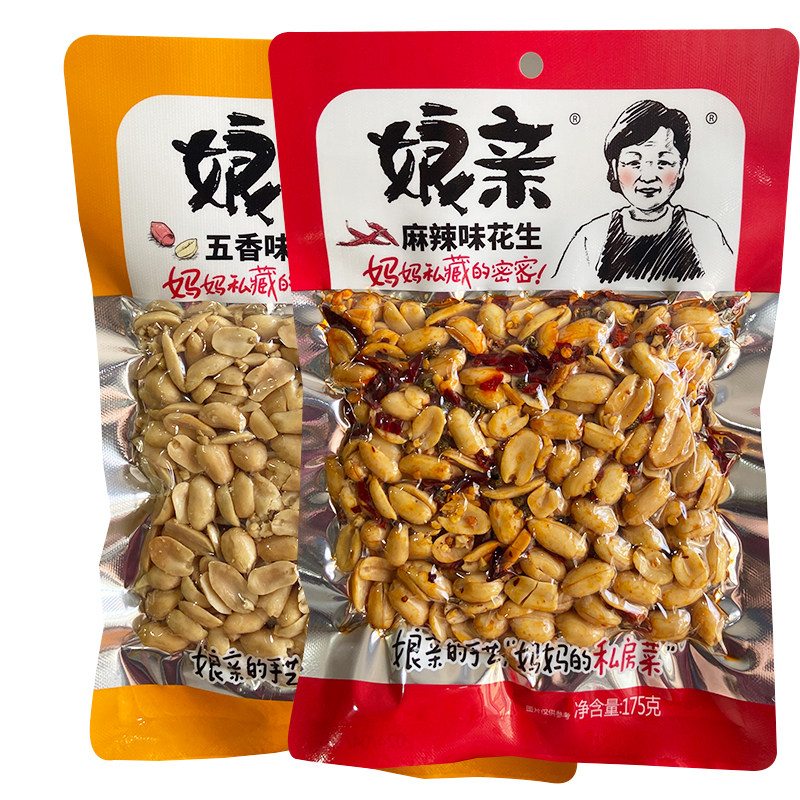 娘亲花生米175g开封五香味花生豆图片