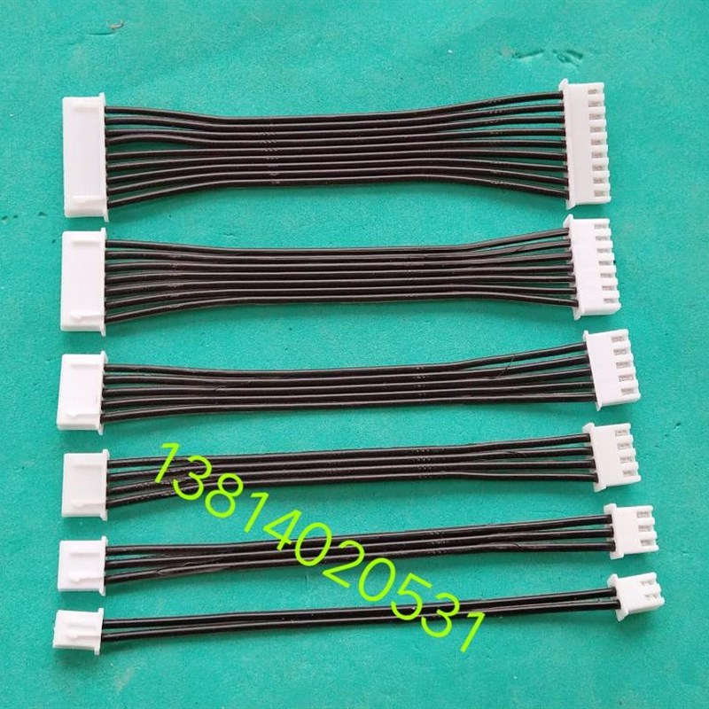 XH2.54mmTJC3黑白排线连接线2P3P4P5P6P7P~14P双头反向10cm-60cm