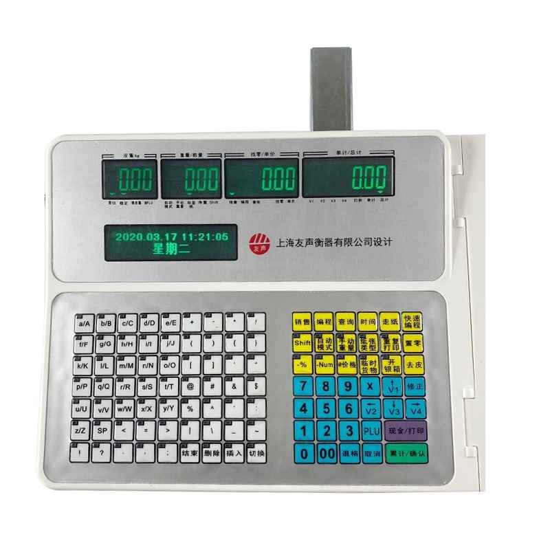 【折扣店】TM-30A吊钩型收银条码秤不干胶标签秤称重打印秤悬挂式