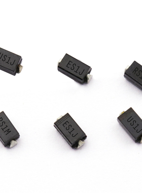 RS1M/1G FR107贴片高压整流快恢复二极管  RS1M ES1J 1A/1000VSMA