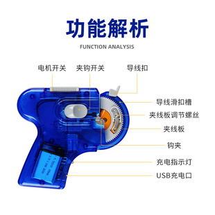 促全自动绑钩器子线邦钩绑鱼钩工具内走线打结神器电动帮勾手动鱼