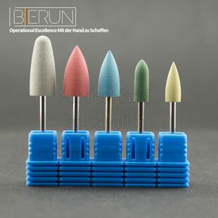 2.35柄玉石抛光翡翠雕刻蜜蜡琥珀文玩打磨 进口硅胶软磨头套装