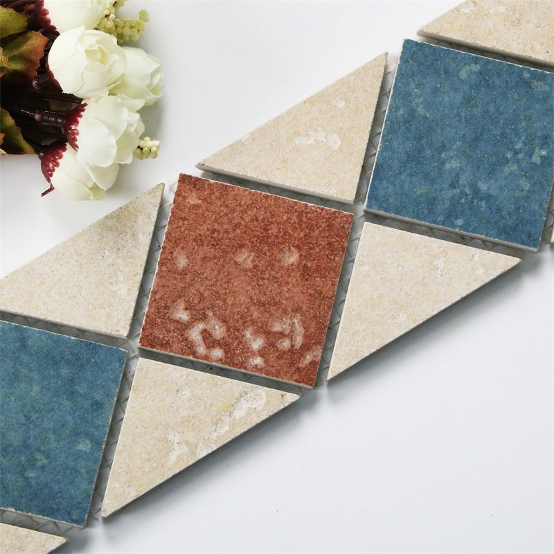 田园复古美式波打线阳台踢脚线仿古砖波导线厨房瓷砖马赛克腰线