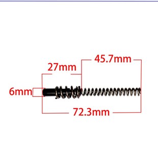 炮塔铣床配件机头微调螺杆 深度调整杆B16-164自动进刀定位刻度杆