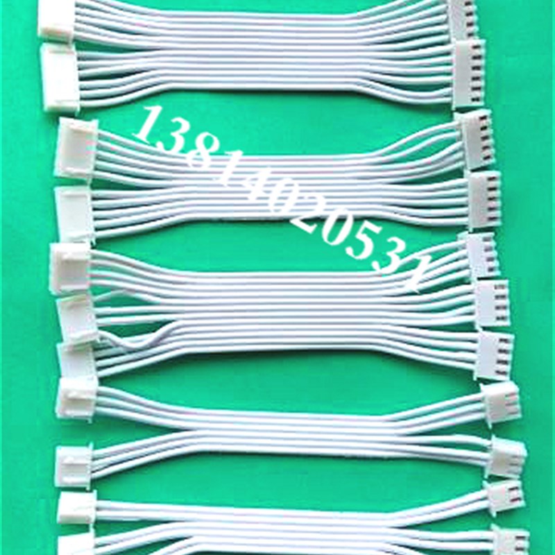 XH2.54mmTJC3配蓝白排线连接线接插线2P3P4P5P6P7P~14P双头反向