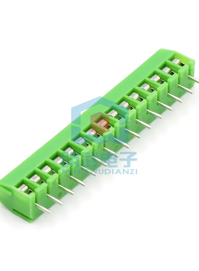 直脚 3.5mm间距 MG/KF350-2P/3P  2/3位 接线端子 绿色 15P 15位