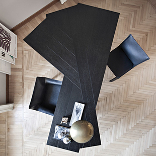 蝴蝶书桌办公书桌意式 烟熏木书桌家用办公桌现代简约办公桌椅组